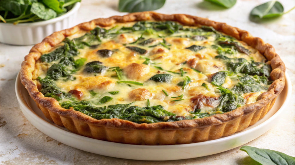 Frische Frühlingsküche: Spargel-Brokkoli-Quiche mit Käsekruste