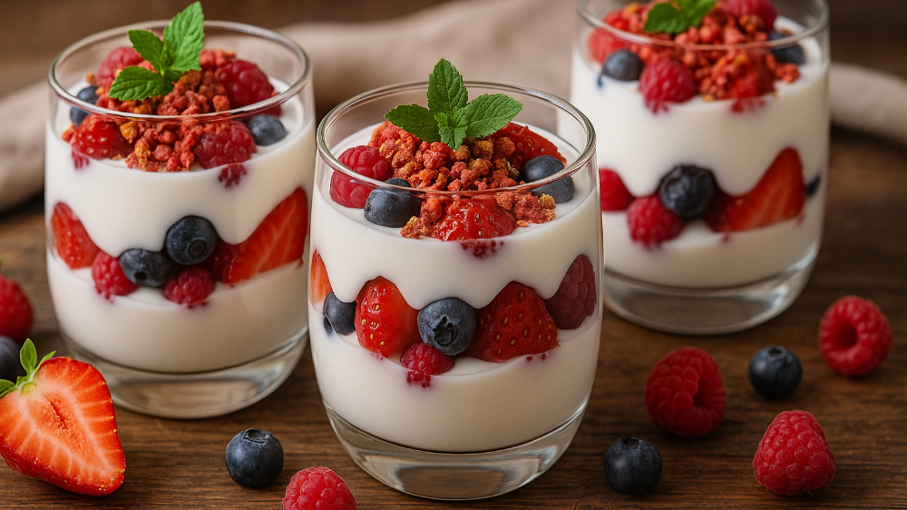 Fruchtiger Sommertraum im Glas