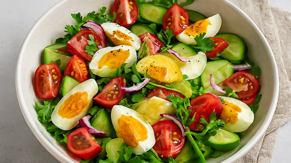 Eier-Salat mit Sauce Hollandaise