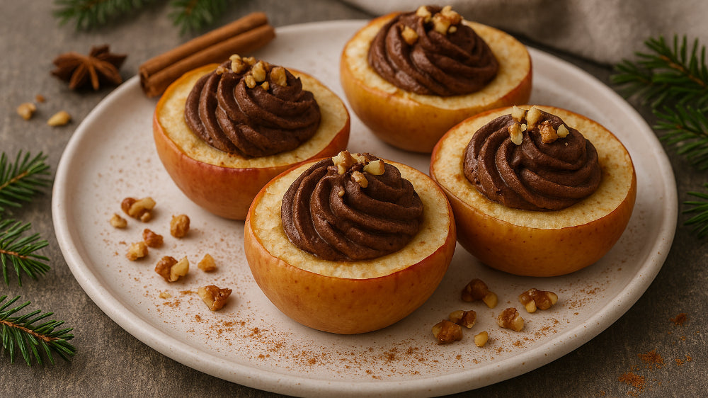 Gefüllte Bratäpfel mit Mousse au Chocolat