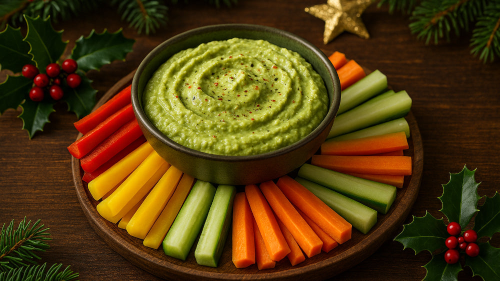 Avocado-Dip mit Gemüsesticks