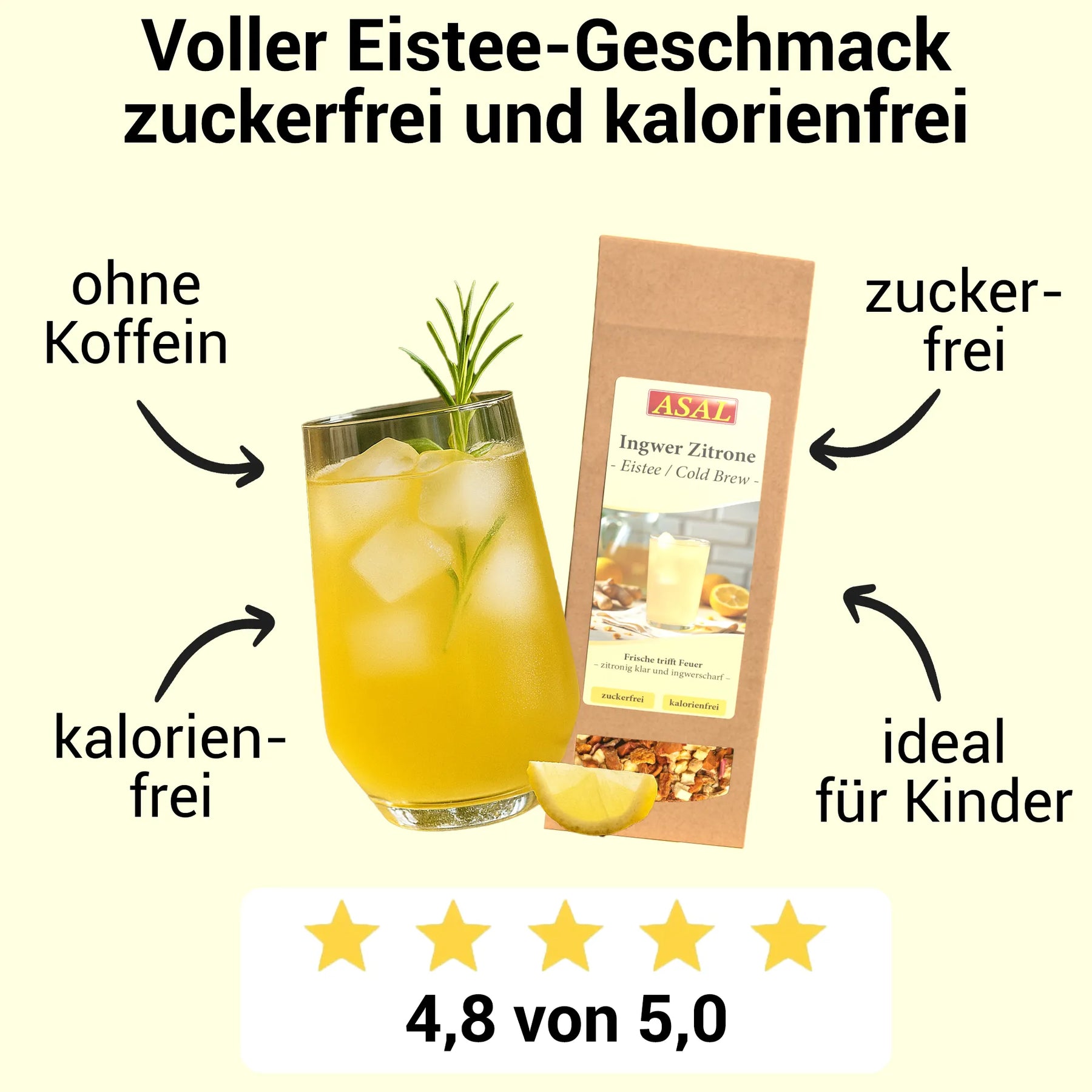 Eistee Ingwer Zitrone 100g