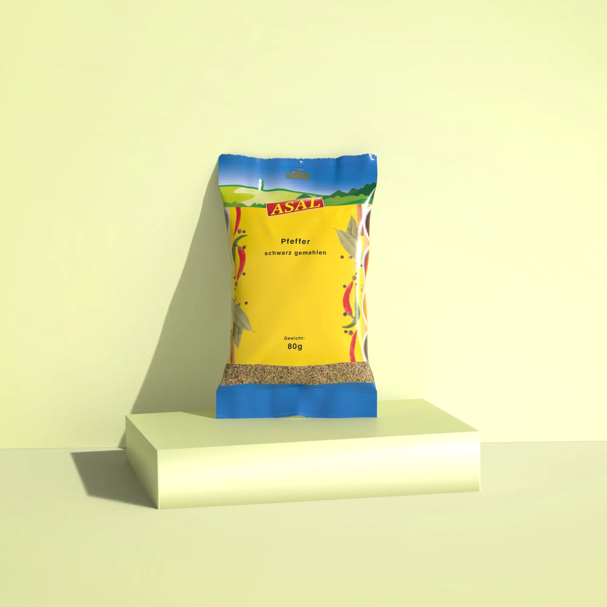 Pfeffer schwarz gemahlen