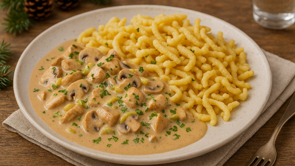 Rahmgeschnetzeltes „Winter-Art“