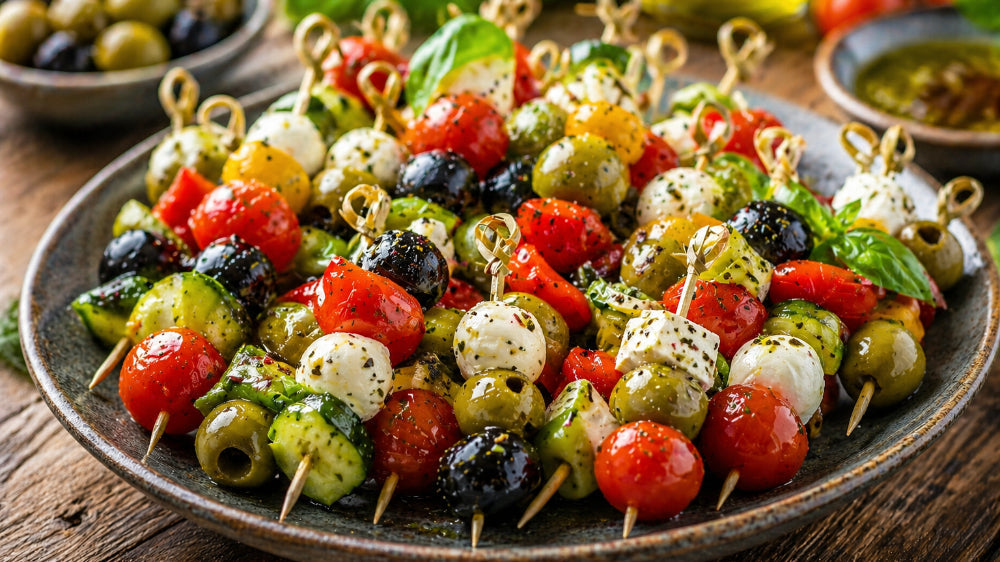 Mediterrane Antipasti mit Oliven