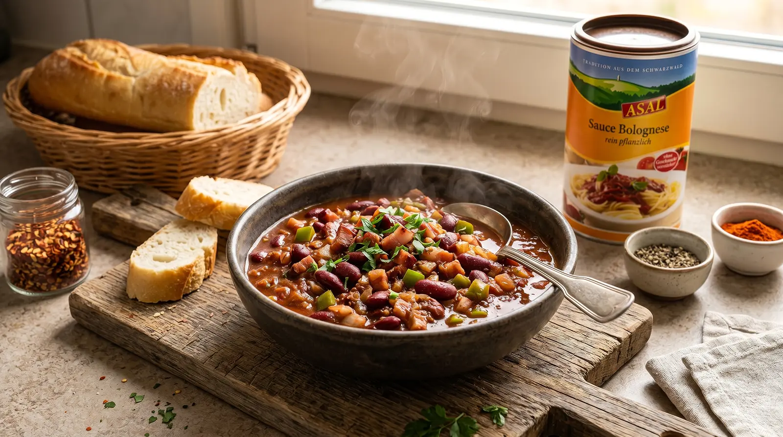 Der Klassiker neu erfunden: Chili con Carne mit Bolognese