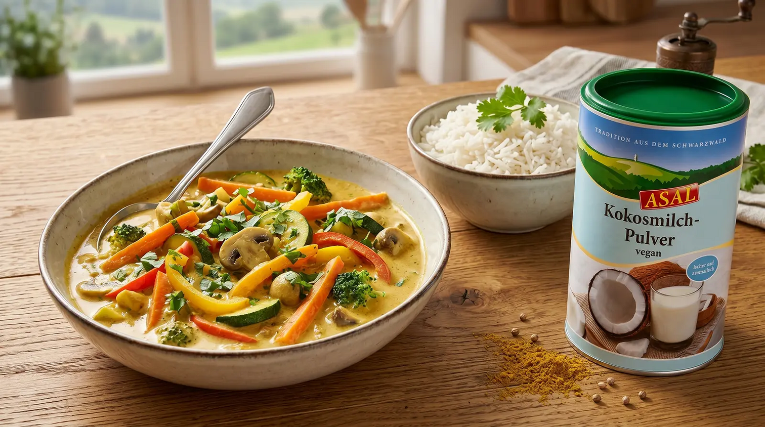 Cremiges Gemüse-Curry mit Kokos – schnell, lecker, vegan!