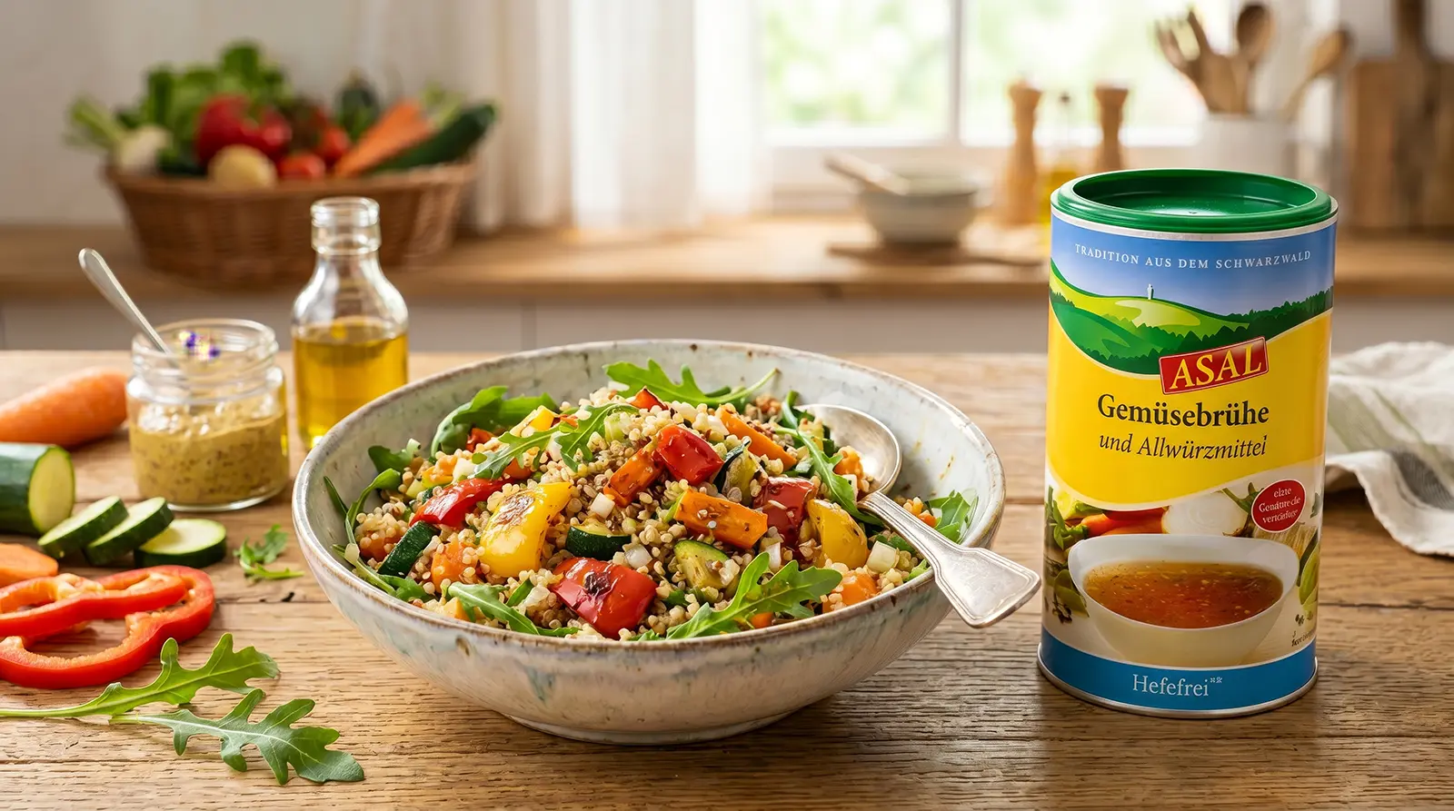 Frisch, bunt, lecker: Quinoa-Gemüse-Salat