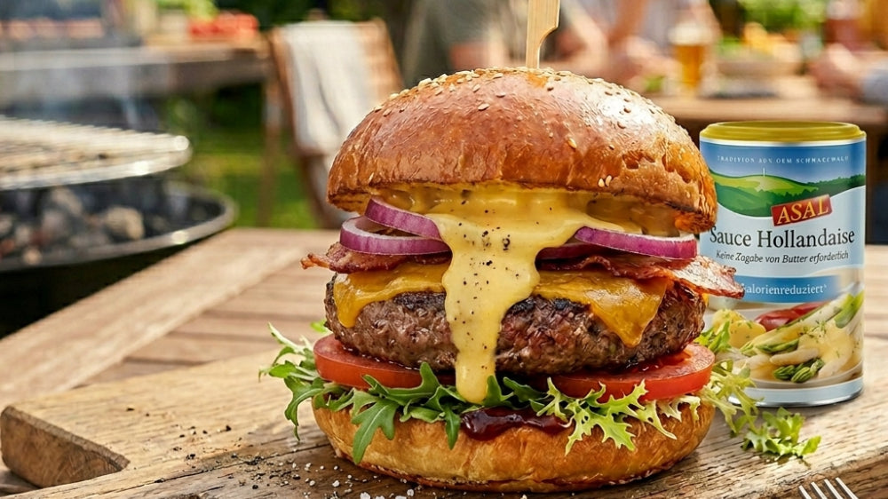 BBQ Burger mit Hollandaise