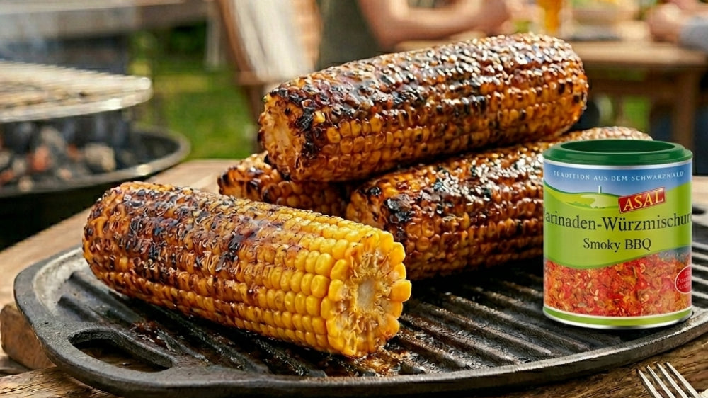 Smoky BBQ Maiskolben vom Grill 