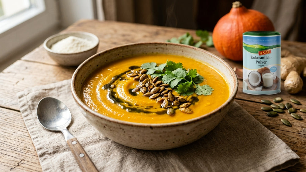 Kürbis-Kokos-Suppe
