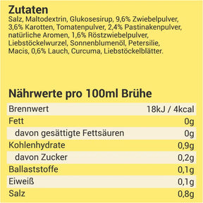 Gemüsebrühe ohne Hefe