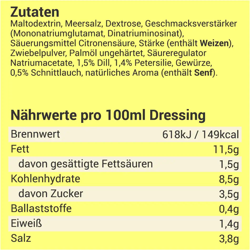 Salatpikant mit Kräutern