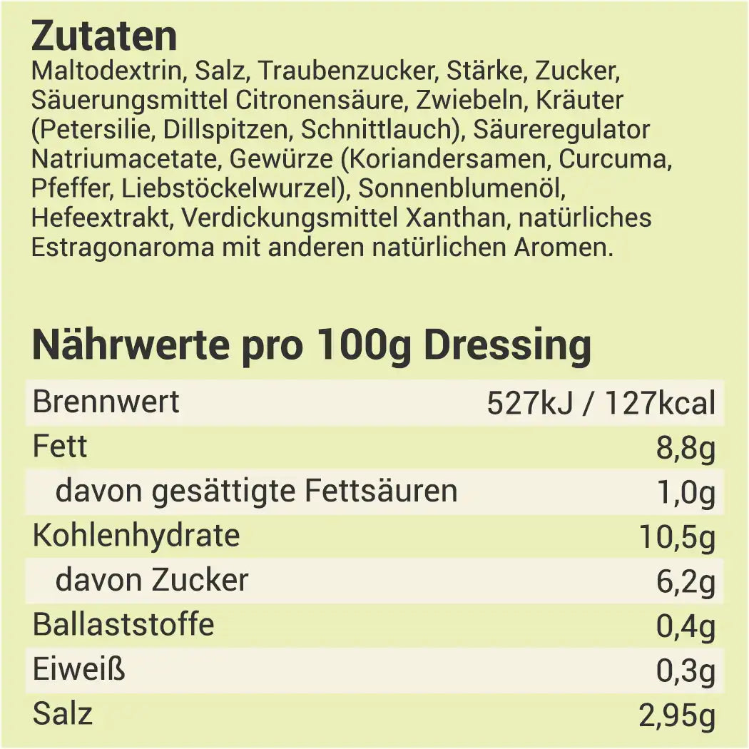 Salatpikant ohne Geschmacksverstärker