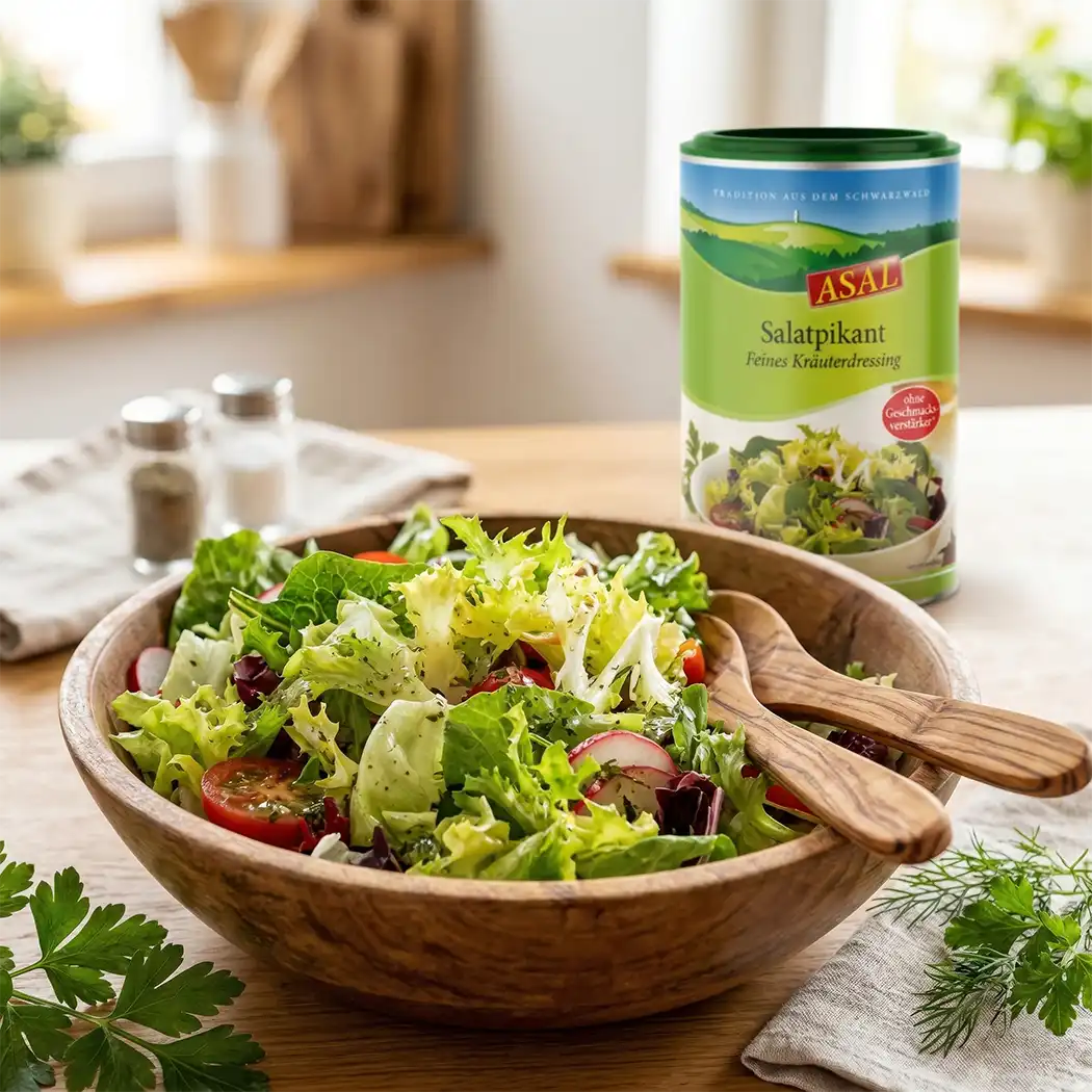 Salatpikant ohne Geschmacksverstärker