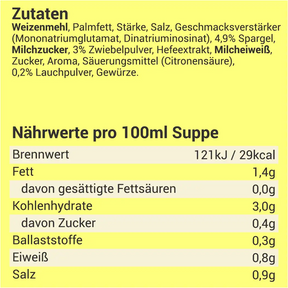 Spargelcremesuppe fettarm