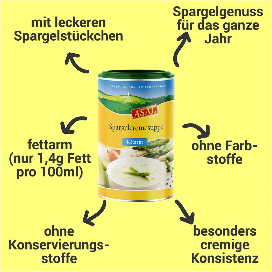 Spargelcremesuppe fettarm