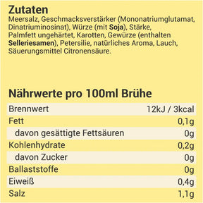 Vegetarische klare Suppe