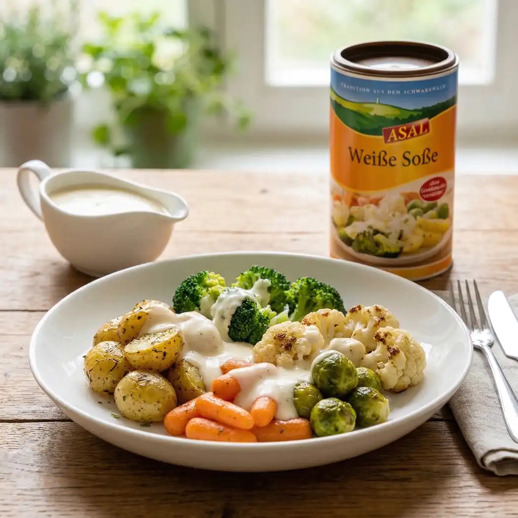Weiße Sauce zu Gemüse