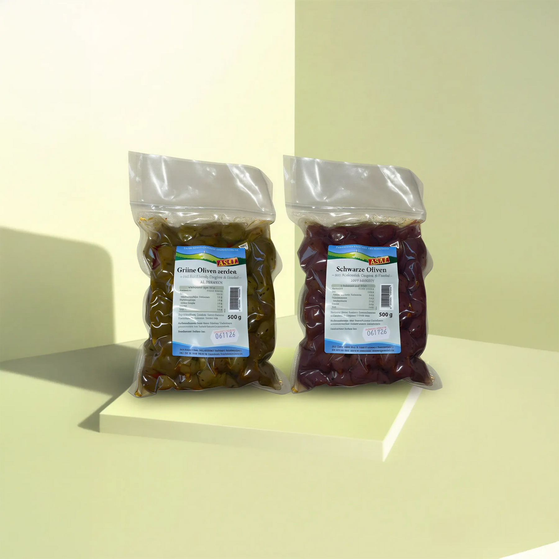 Eingelegte Oliven Probierpaket (2x 500g)