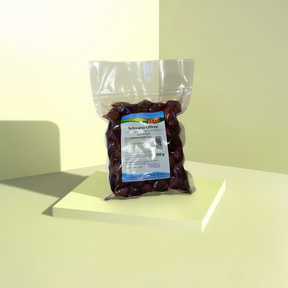 Schwarze eingelegte Oliven 500g