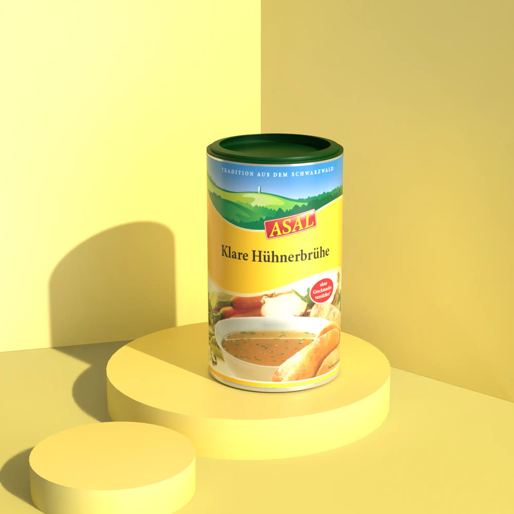 Klare Hühnerbrühe