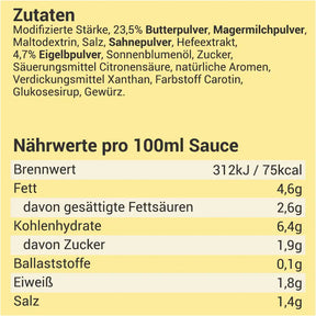 Sauce Hollandaise kalorien- & fettreduziert