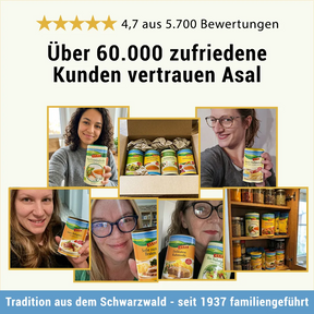 Salatpikant mit Kräutern